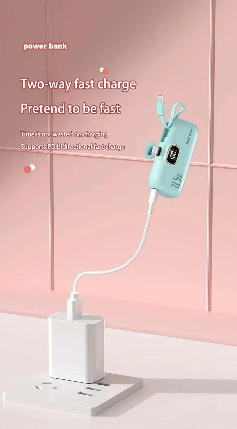 Mini Convenient Mobile Power Bank 30000mah Portable Fast Charging Suitable For iPhone 16 Samsung Xiaomi External Battery