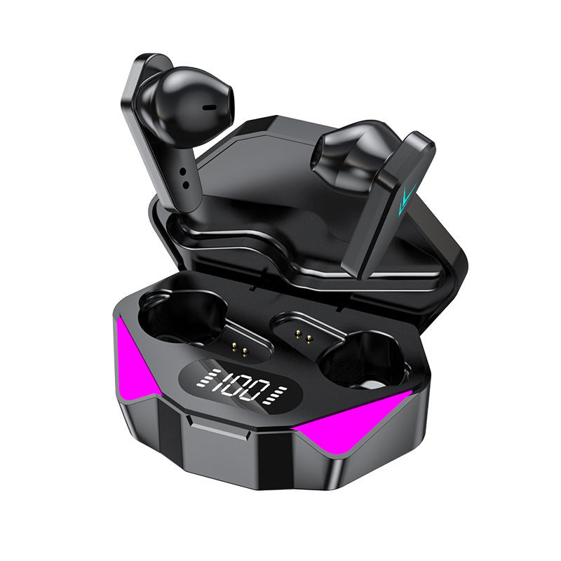 X15 Blue Flood 5656T2 E-sports Game Bluetooth Headset 5.2 Ultra-long Endurance Low Latency HD Digital Display