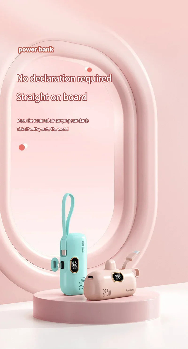 Mini Convenient Mobile Power Bank 30000mah Portable Fast Charging Suitable For iPhone 16  Samsung Xiaomi External Battery
