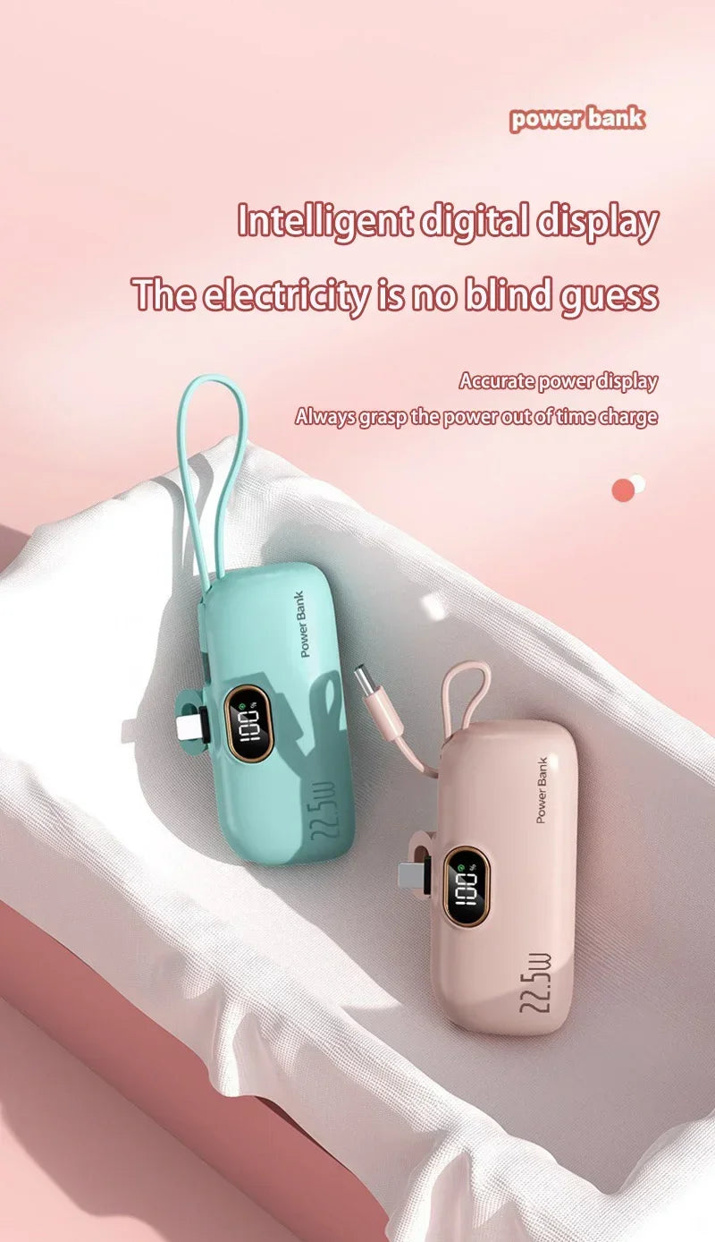 Mini Convenient Mobile Power Bank 30000mah Portable Fast Charging Suitable For iPhone 16  Samsung Xiaomi External Battery