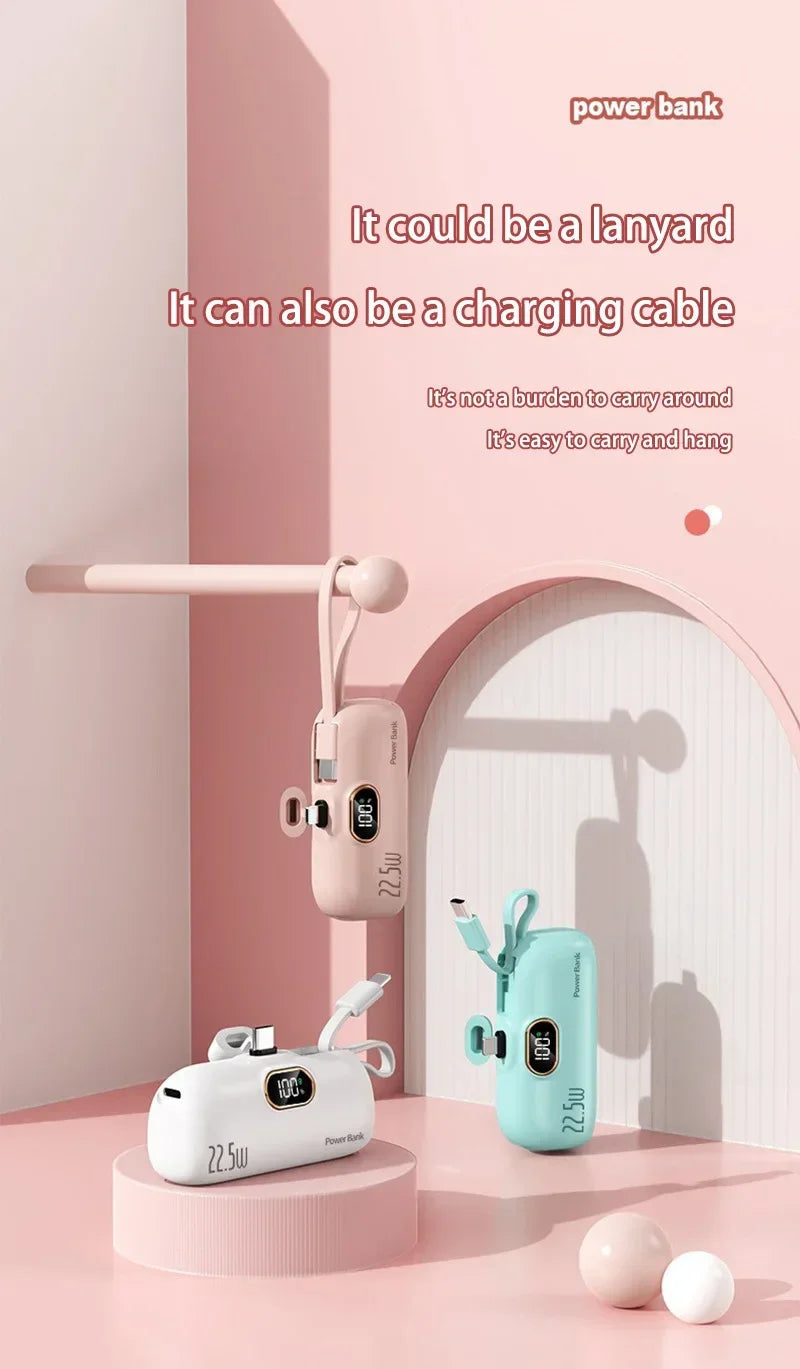 Mini Convenient Mobile Power Bank 30000mah Portable Fast Charging Suitable For iPhone 16  Samsung Xiaomi External Battery