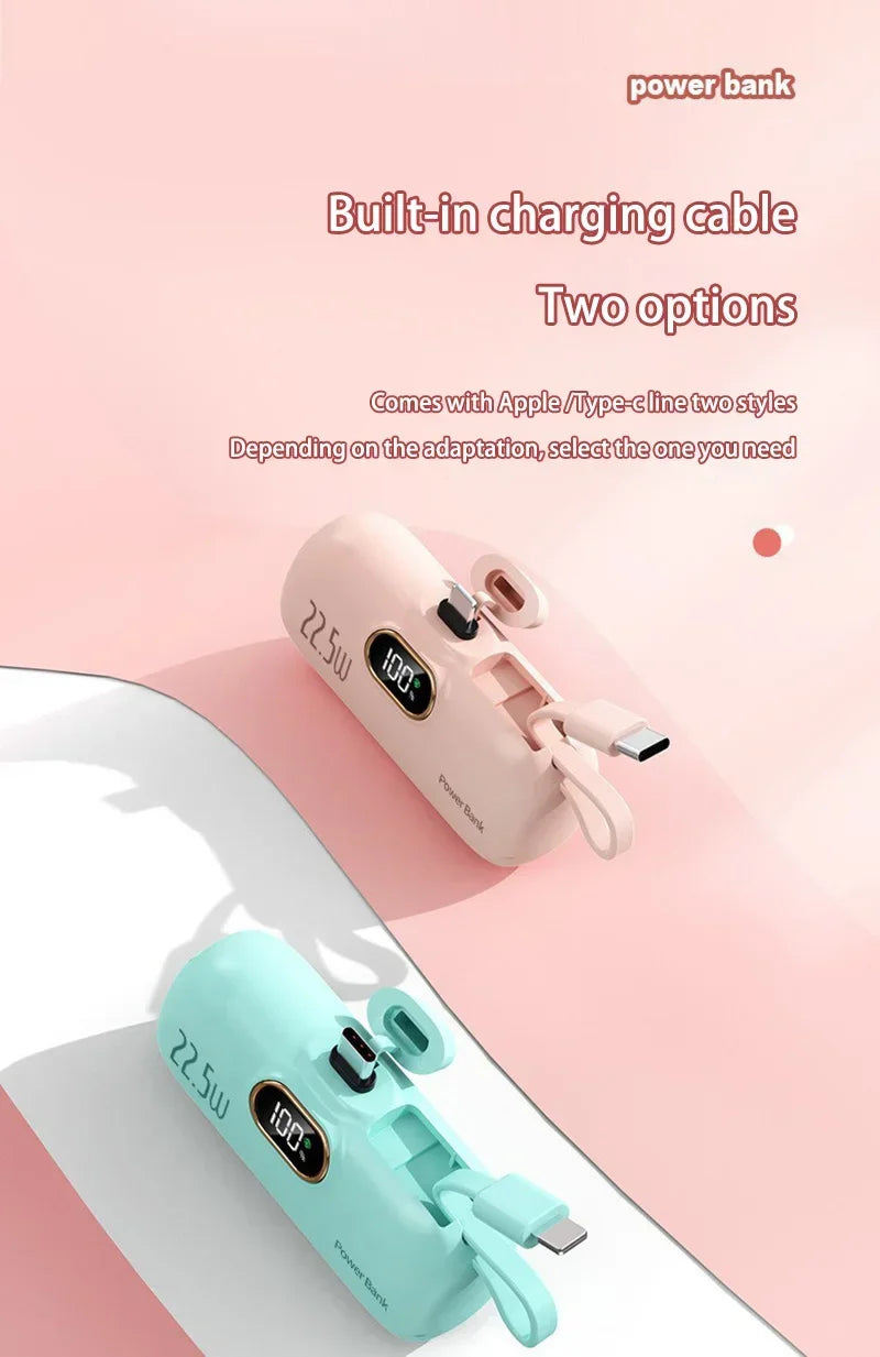 Mini Convenient Mobile Power Bank 30000mah Portable Fast Charging Suitable For iPhone 16  Samsung Xiaomi External Battery