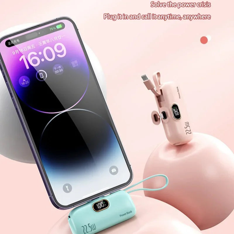 Mini Convenient Mobile Power Bank 30000mah Portable Fast Charging Suitable For iPhone 16  Samsung Xiaomi External Battery