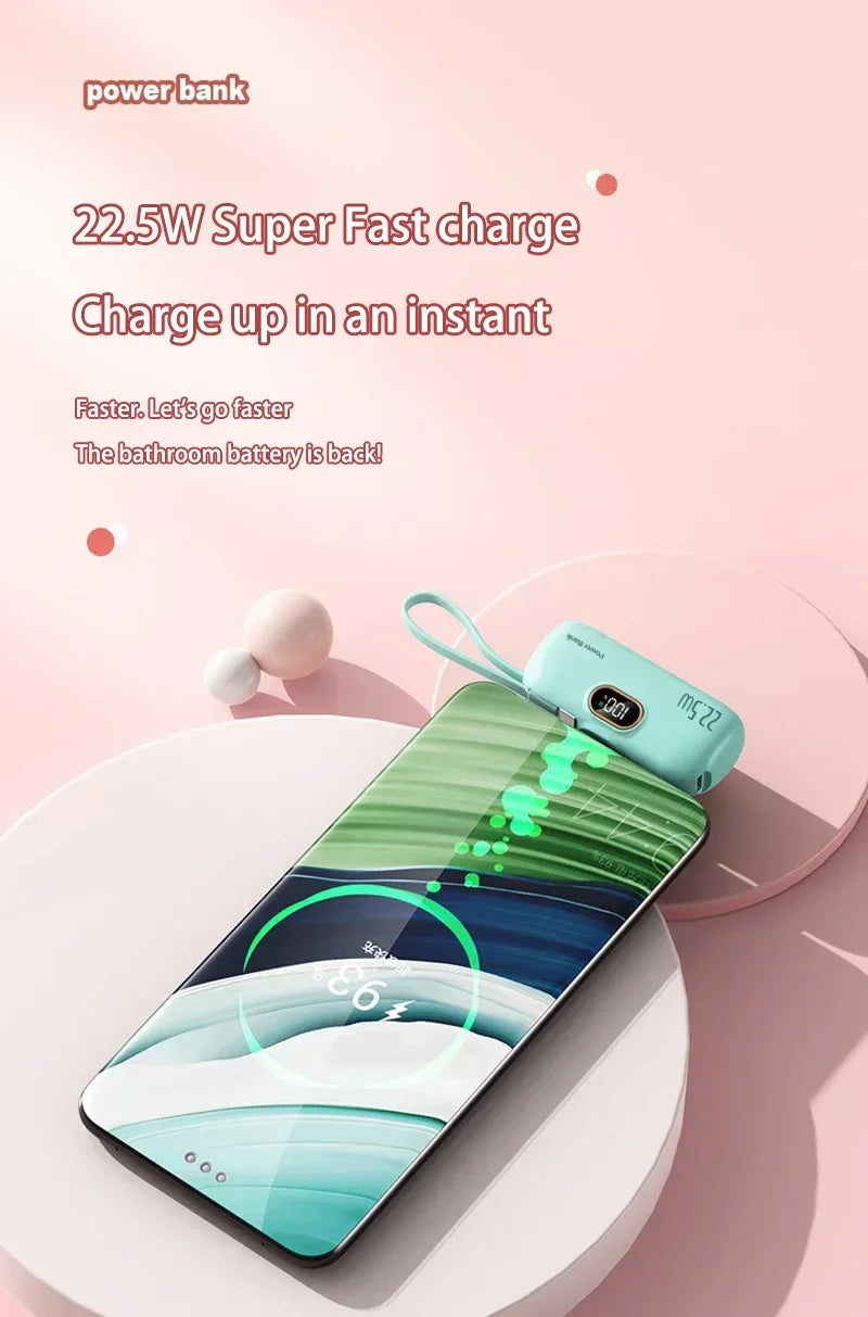 Mini Convenient Mobile Power Bank 30000mah Portable Fast Charging Suitable For iPhone 16  Samsung Xiaomi External Battery
