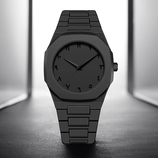 Full BLACK AURA Quartz Watch